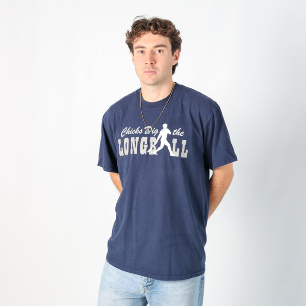 Navy Blue 90s Nike T-Shirt (L)